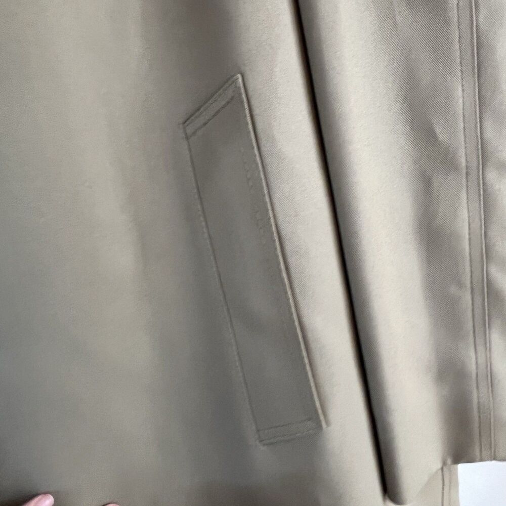 Vintage LONDON FOG Maincoats Trench Coat Tan Removable  Lining Zip 42 Reg - Picture 14 of 16